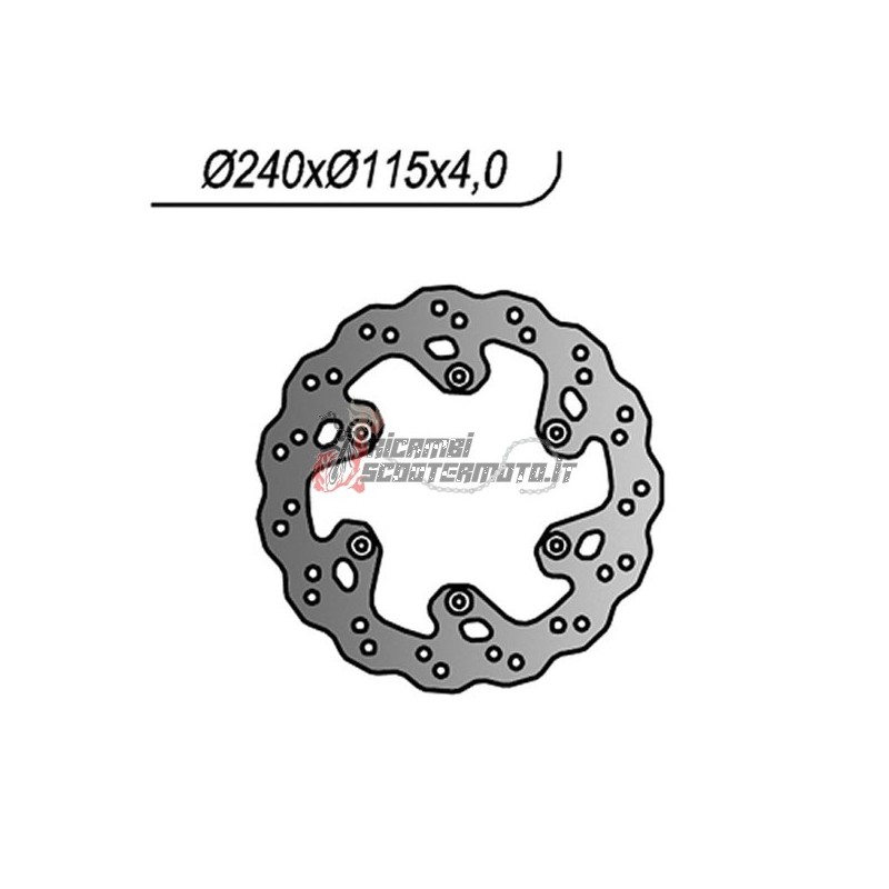 REAR BRAKE DISC YAMAHA WR 125 1998-2007 REAR BRAKE DISC YAMAHA WR 125 1998-2007