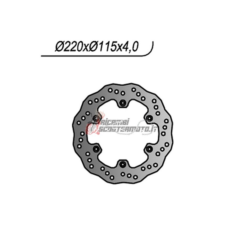 HINTERE BREMSSCHEIBE YAMAHA DT R 125 1989-1992
