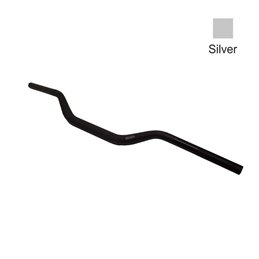 CROSS OVERSIZE HANDLEBAR - SILVER COLOR - WITH 28-6MM DIAMETER AND 60MM RISING BCR    