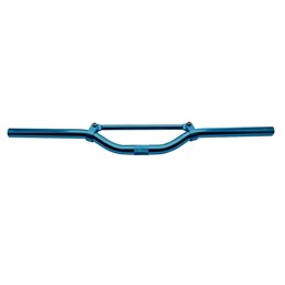 SCOOTER STREET HANDLEBAR - BLUE ANODIZED COLOR - WITH BCR REINFORCEMENT CROSS BAR    