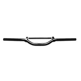 SCOOTER STREET HANDLEBAR - BLACK COLOR - WITH REINFORCEMENT CROSS BAR BCR    