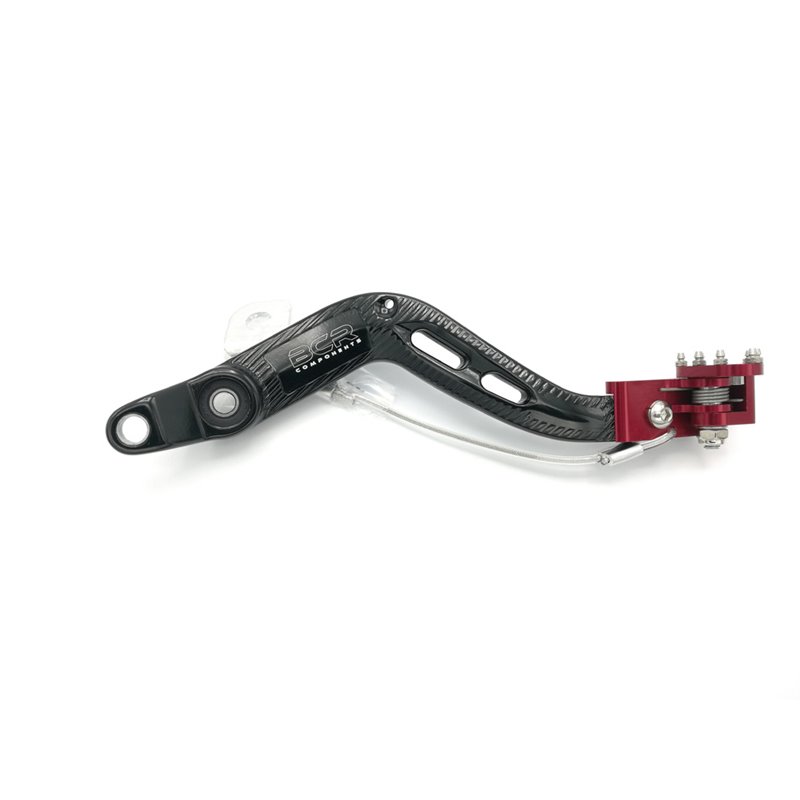 PEDAL DE FRENO NEGRO - ROJO BCR BETAMOTOR RR 250 SM 250 2013-2015