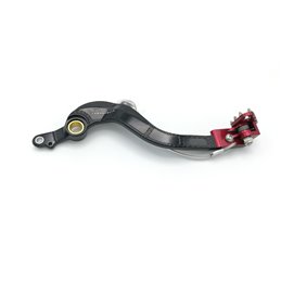 BRAKE PEDAL BLACK - RED BCR HONDA CRF 250 X 250 2004-2015