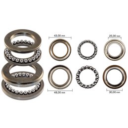 ENSEMBLE COMPLET DE ROULEMENTS DE DIRECTION BLAST APRILIA ATLANTIC 500 2001-2004