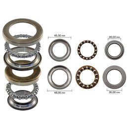 ENSEMBLE COMPLET DE ROULEMENTS DE DIRECTION BLAST HONDA FES 125 Pantheon 125 1998-2002