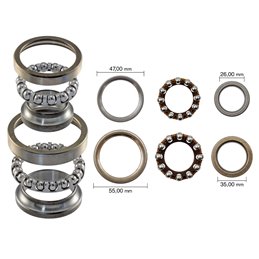 BLAST COMPLETE STEERING BEARING SET HONDA SH 300 i 300 2007-2011
