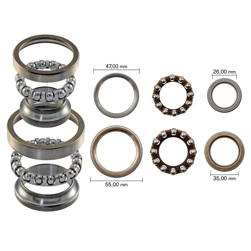 BLAST KOMPLETTES LENKLAGER-SET HONDA SH 300 i 300 2007-2011