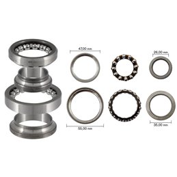 SERIE CUSCINETTI STERZO COMPLETA KYMCO XCITING 400 S 400 2023