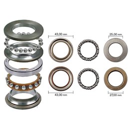 SERIE CUSCINETTI STERZO COMPLETA MBK XN DOODO 150 2001-2002