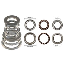 BLAST COMPLETE STEERING BEARING SET YAMAHA VP X-CITY 125 2008-2011
