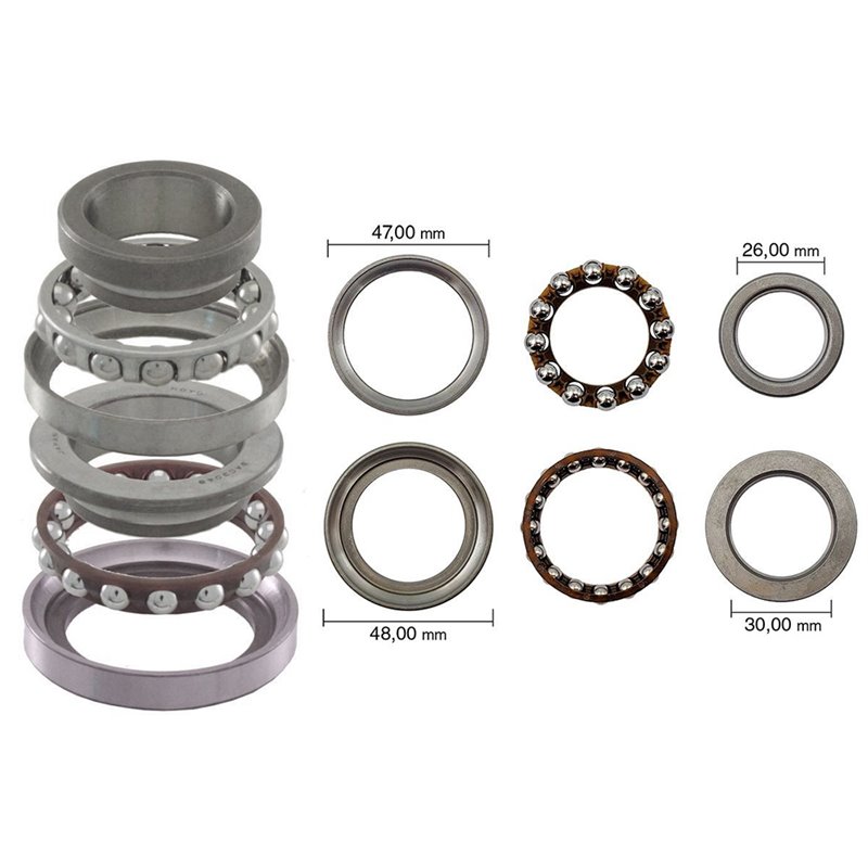 BLAST KOMPLETTES LENKLAGER-SET YAMAHA YP125R X-MAX 125 2006-2009