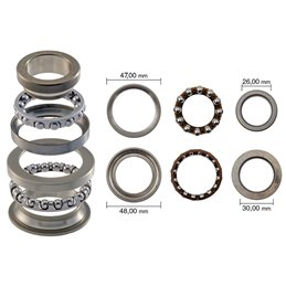BLAST COMPLETE STEERING BEARING SET YAMAHA YP125R X-MAX 125 2010-2013