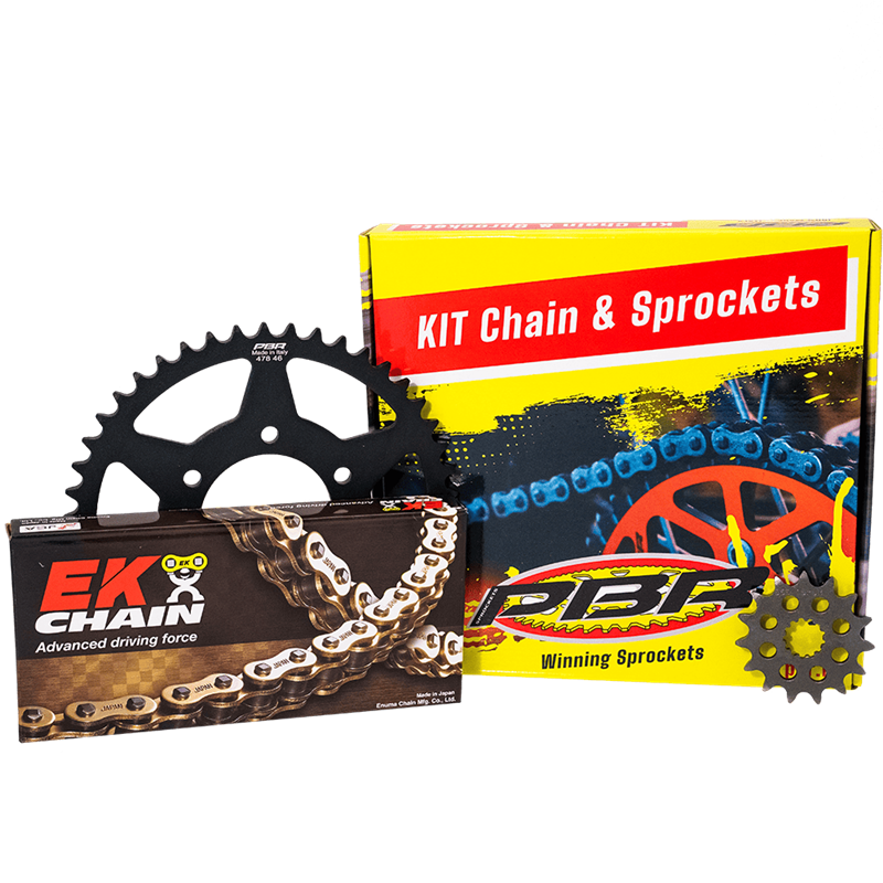 PBR TRANSMISSION KIT EK CHAIN CROWN SPROCKET BIMOTA YB9 SR (Mod.520) 600 - PBR TRANSMISSION KIT EK CHAIN CROWN SPROCKET BIMOTA YB9 SR (Mod.520) 600 -