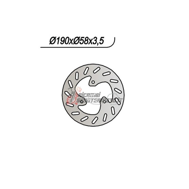 FRONT BRAKE DISC MBK CS MATCH G EU 1/2 50 2002-2003 FRONT BRAKE DISC MBK CS MATCH G EU 1/2 50 2002-2003