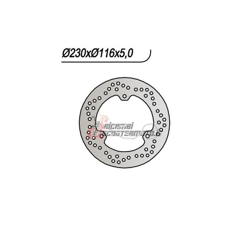 REAR BRAKE DISC YAMAHA YP MAJESTY / YP MAJESTY ABS 250 2000-2003