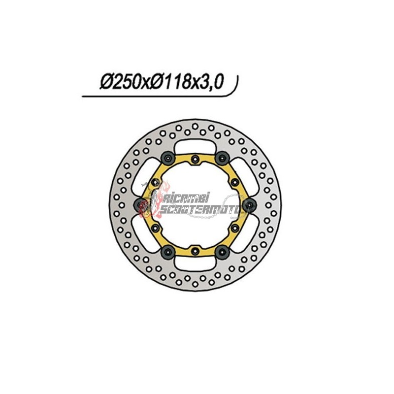 FRONT BRAKE DISC SUZUKI DR SM 125 2009-2012