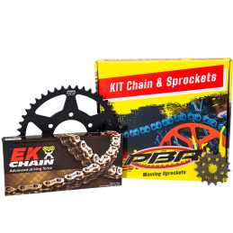 KIT DE TRANSMISSION PBR EK CHAÎNE COURONNE PIGNON DUCATI HYPERMOTARD 939 2016-2018