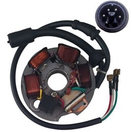 ESTATOR CON 5 BOBINAS Y 8 CABLES PIAGGIO APE C8000 50 2009-2017