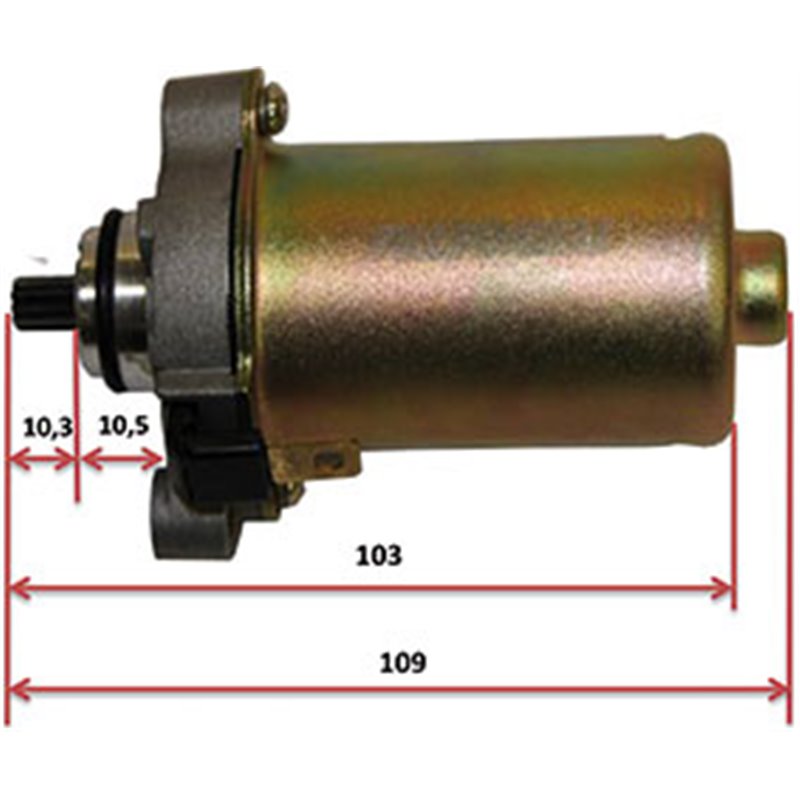 STARTER MOTOR PIAGGIO VESPA 50 PRIMAVERA 4T 2V 25 KM/H 2014-2017