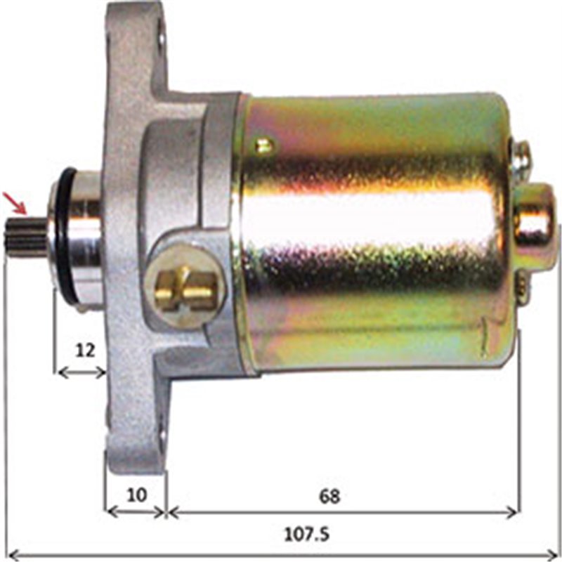 STARTER MOTOR GARELLI NEW VIP 50 2006-2007