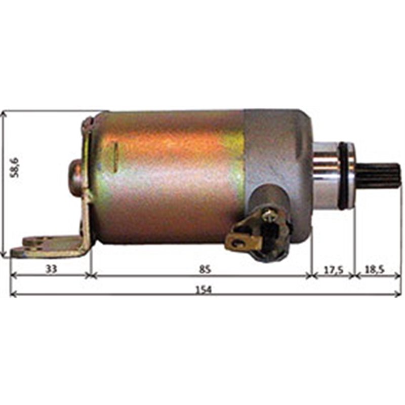 ANLASSER ITALJET TORPEDO 125 1998-2000