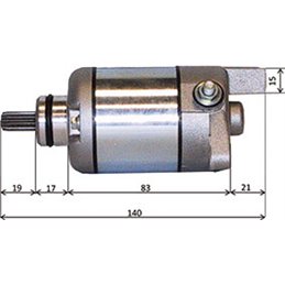 STARTER MOTOR PIAGGIO SUPER HEXAGON 125 GTX 12" 2001-2002