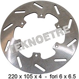 DISCO DE FRENO TRASERO PIAGGIO FLY 125 4T 3V IE EU3 LEM 2012-2013
