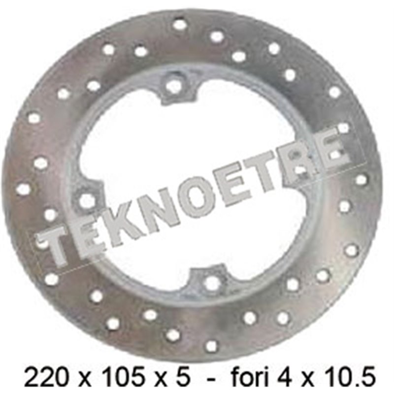 REAR BRAKE DISC PEUGEOT SV 250 2002-2004