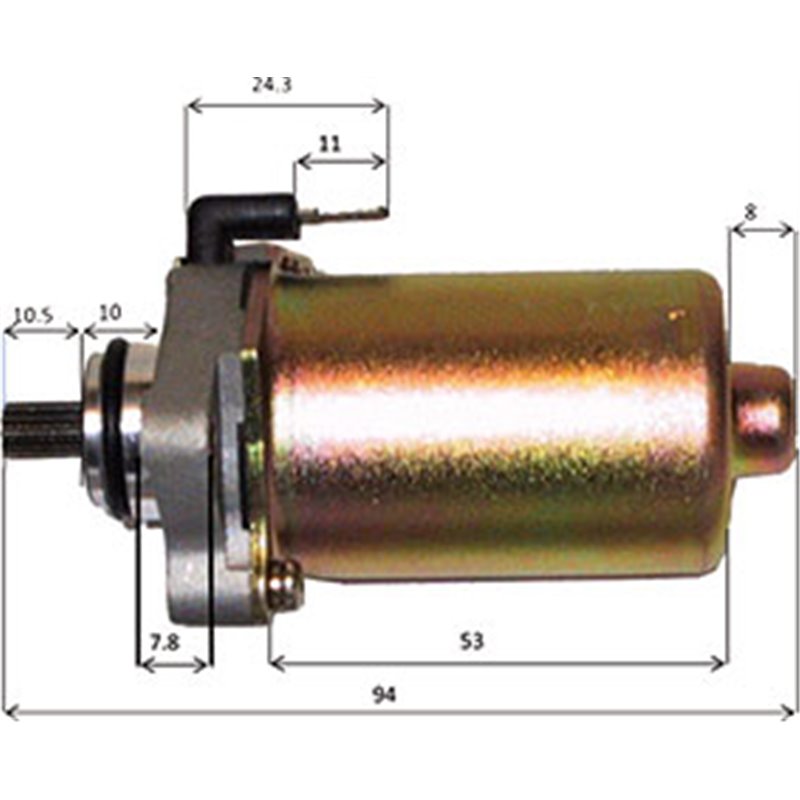 STARTER MOTOR APRILIA MOJITO 50 CUSTOM 2T MOT. PIAGGIO 2004-2010 STARTER MOTOR APRILIA MOJITO 50 CUSTOM 2T MOT. PIAGGIO 2004-2010