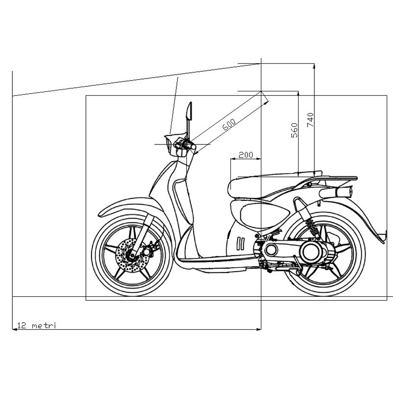 WINDSCREEN PIAGGIO VESPA PX basso (1980/1989) TUV 