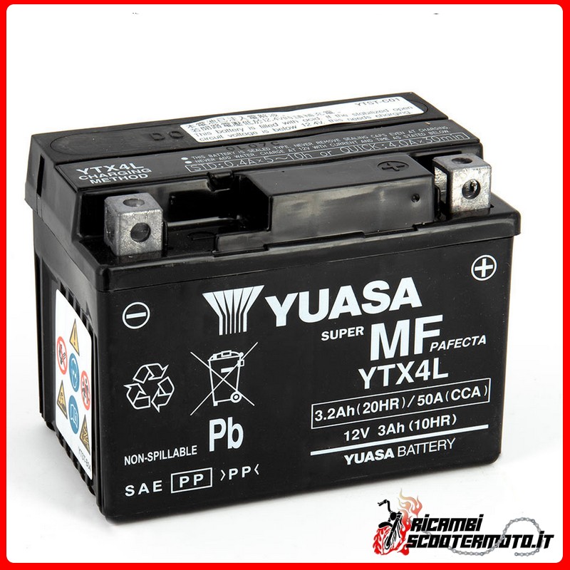 YUASA BATTERY CAGIVA CITY 50 1992-1997