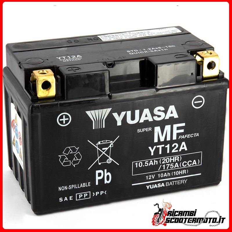 YUASA BATTERY SUZUKI AN 250 BURGMAN 2003-2006