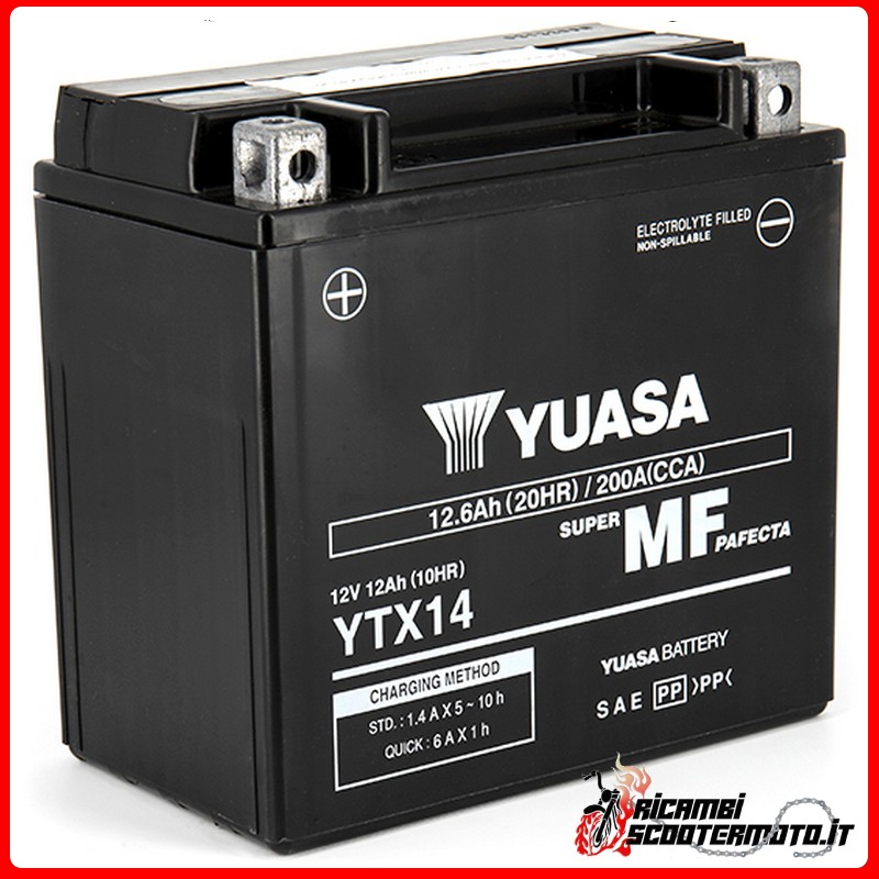 YUASA BATTERIE APRILIA ETV 1000 CAPONORD 2001-2007
